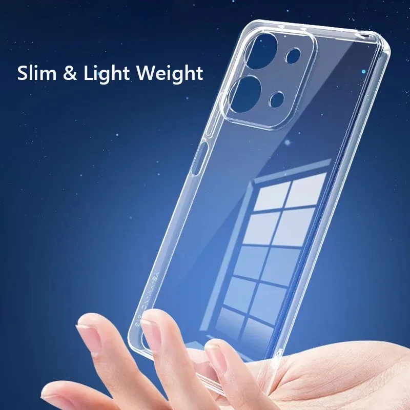 Ultra Thin Clear Soft TPU Transparent Phone Case - Soft Silicone Back Cover Coque