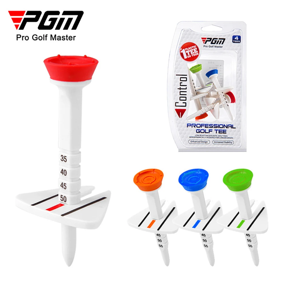 Description Picture 3 of itemPGM 4Pcs/pack Golfs Plastic Tees Golf Base Support Tees Driver Training Accessory Golfs Holder Adjustable Height in 33-55mm