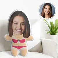 New Woman Minime Throw Pillow Custom Face Pillow Personalized Cute Minime Pillow Gifts 1