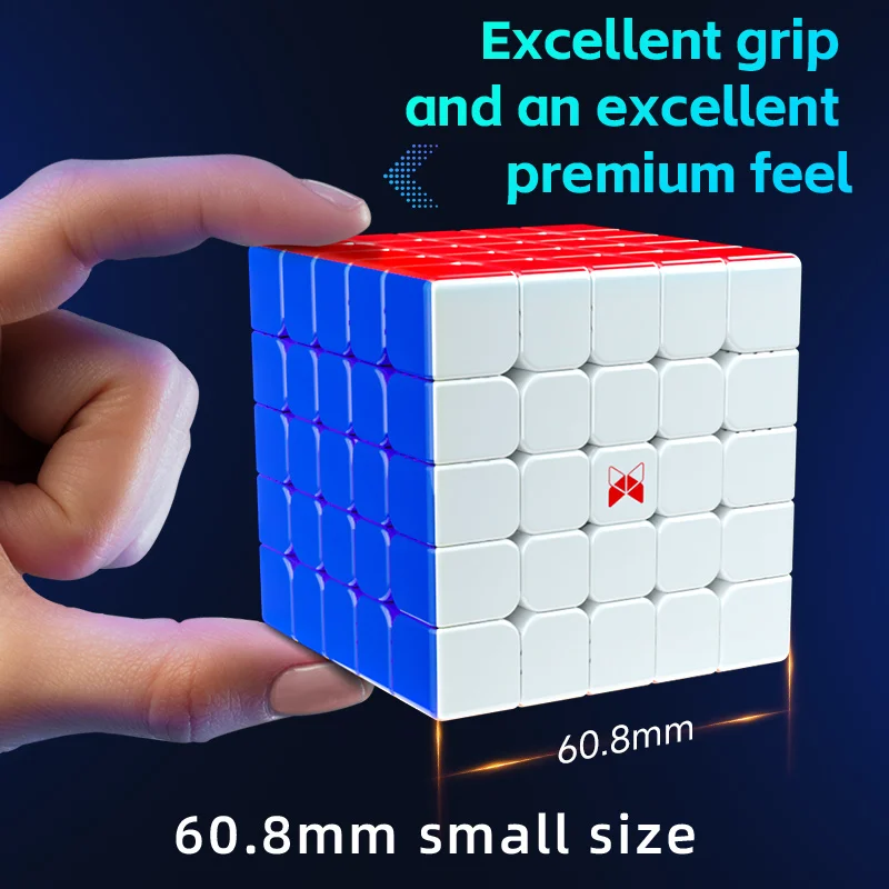 Qiyi XMD Hong 5x5 UV Magnetic Magic Speed Cube Stickerless Professional Fidget Toys XMD 5X5 Cubo Magico Puzzle Cubo Magico 3