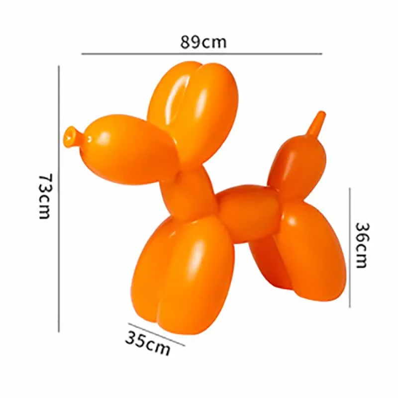 Interior Home Decor Balloon Dog Figurines Nordic Modern Art Resin Animal Figurine Sculpture Statue Home Living Room Decoration tiny mermaid figurines