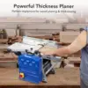 1250W Powerful Benchtop Planer Worktable Thickness Planer with Low Noise for both Hard & Soft Wood Planing & Thicknessing 3
