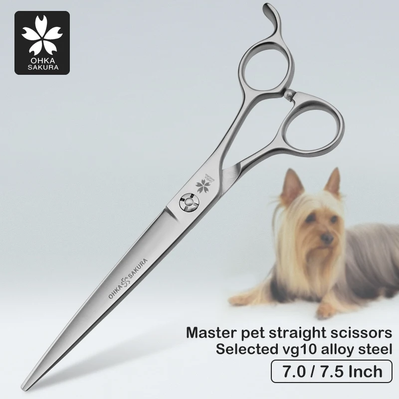 Professionale Pet Large Cut Direct Shear 7.0 7.5 Pollici Domestico Vg10 Materiale Estetista Speciale Taglio Rapido Dei Capelli