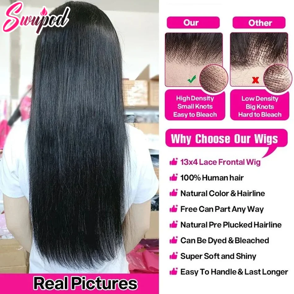 360 Full Lace 13x6 HD Lace Frontal Wig for Women 13x4 Frant Silky Straight Remy Human Hair Dark Black Glueless Pre Plucked 250% human hair wig,lace front wig,human hair wigs,front lace wig