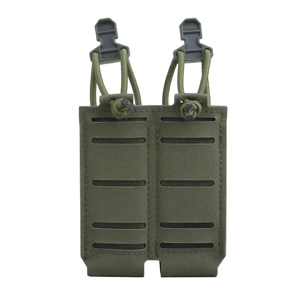 Airsoft Double 9mm Pistol Magazine Pouch Hook&Loop Straps Glock G17 G19 Handgun MAG Tool Bag MOLLE Tactical Waistbelt Gear,magazine pouch,ammo pouch,ammunition bag