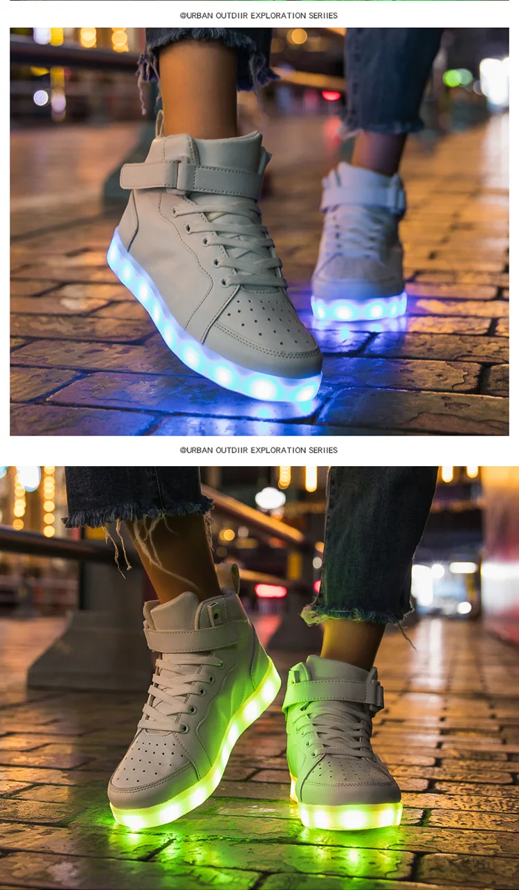 Luminous LED Light For Adults Men Women Children Boys And Girls Luminescent Sports Shoes Sizes 25-47_voghion.com