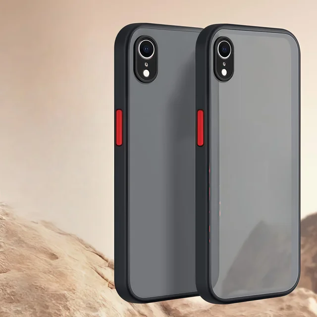 Fashion Color collision Skin-feel Translucent Matte Slim Shockproof Protective Phone Case For iphone XR