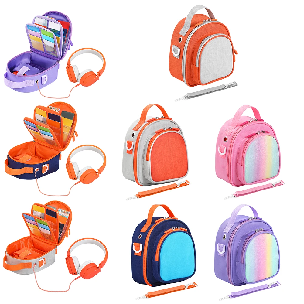 Carrying Case for Yoto Mini (2024 Edition) Travel Storage Bag Card Holder Hold Up to 30 Cards w/ Shoulder Strap for Audio Player