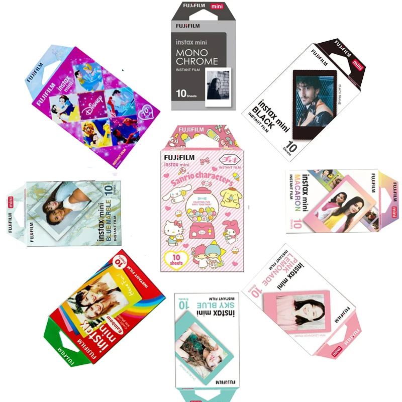 Instant Film Paper Fuji Fujifilm 10 Sheets Instax Mini 3 Inch color films Photo Papers for Instant instax mini /8/9/ 11 /12/LiPlay /EVO /40 camera
