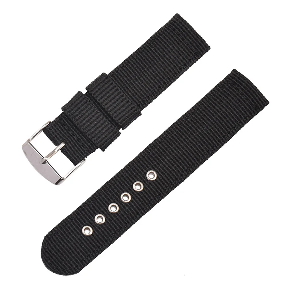 Waterproof Nylon Canvas Watch Band - Soft & Comfortable Universal Replacement Strap