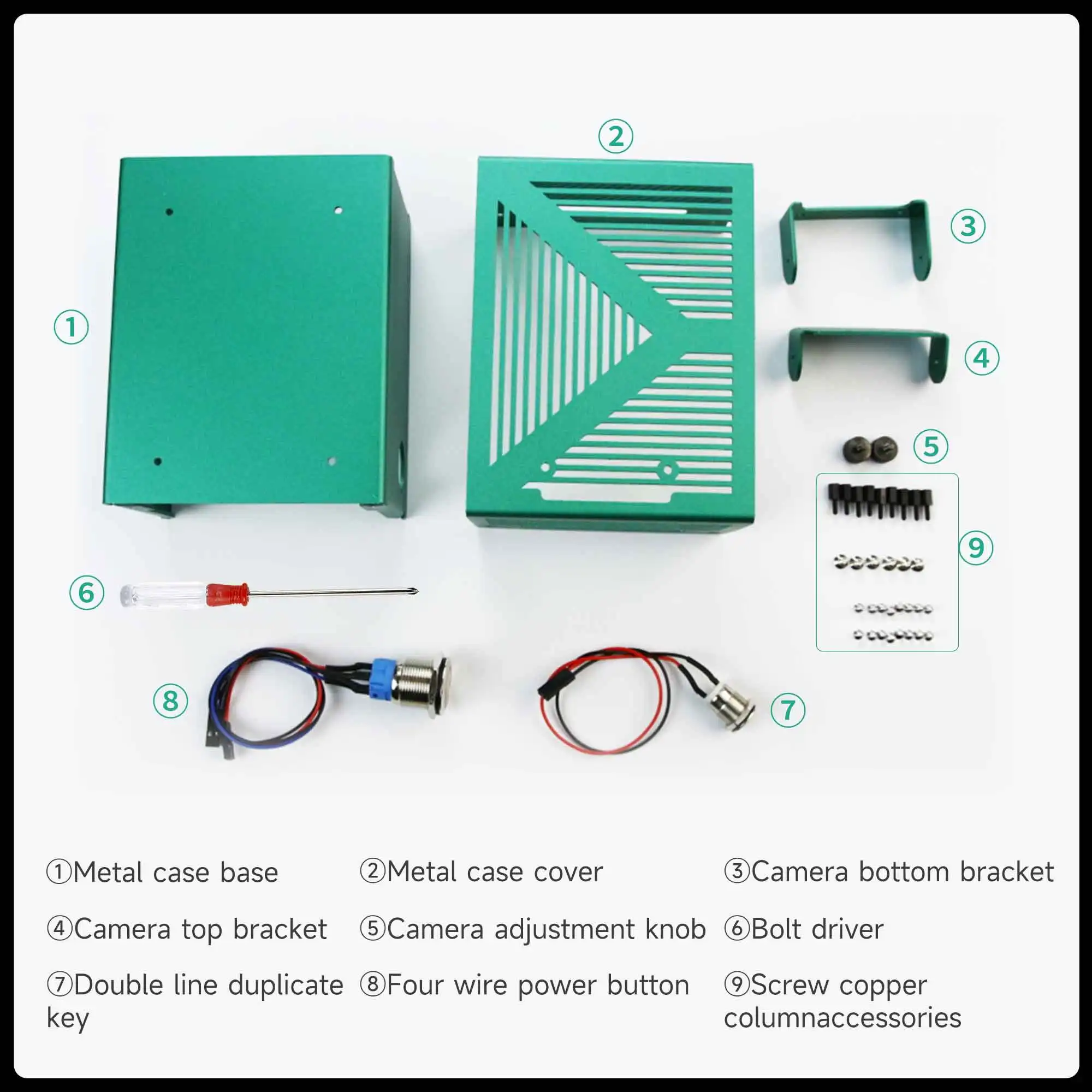 Yahboom Jetson Nano Aluminum Alloy Case for Jetson Nano B01/Orin NX SUPER /Orin NANO SUPER With Camera Bracket Power Switch