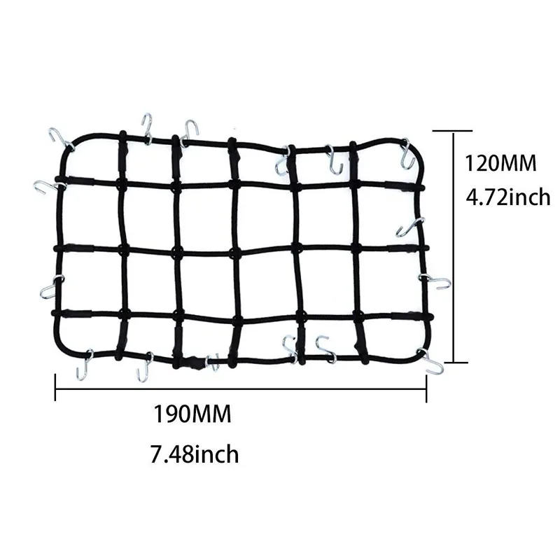 Simulation Sand Ladder Storage Box Luggage Net Shovel Fuel Tank Decoration for Axial SCX10 Traxxas TRX4 1/10 RC Crawler Car 5