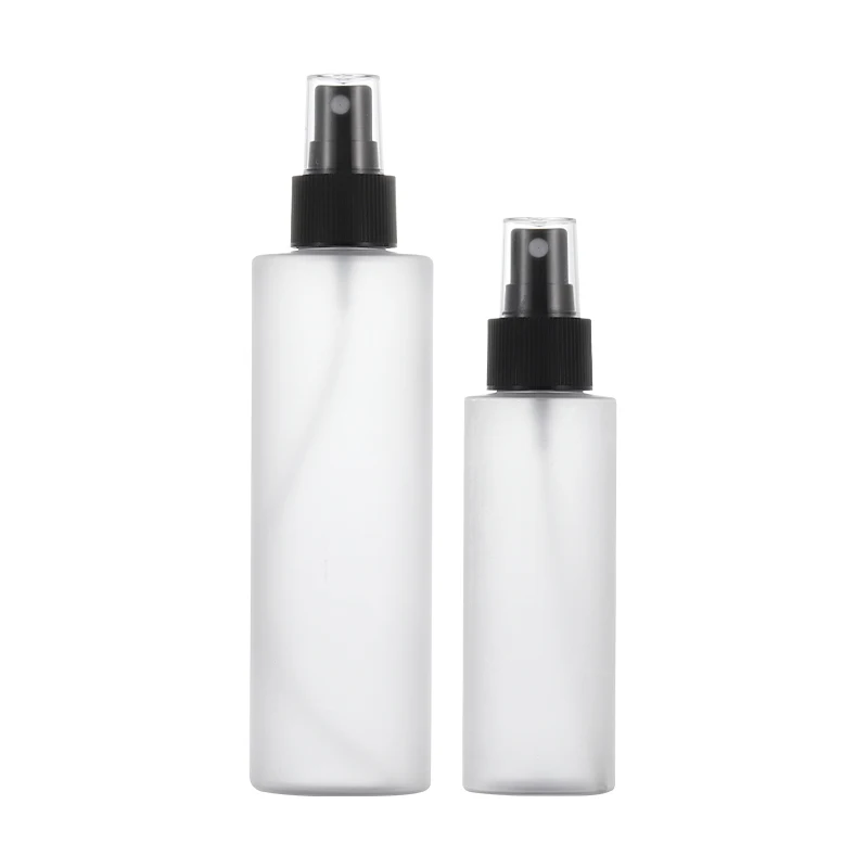 

100ml frosted PET BOTTLE black white mist sprayer toner toilet water/mist sprayer /skin care packing plastic bottle