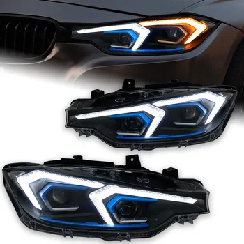 Tanio AKD samochodowa światła dla BMW F30 projektor reflektorów le…