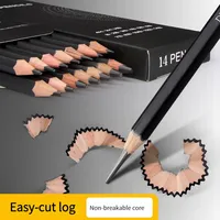 14Pcs Professional Sketch Pencil Set HB 2H 4H B 2B 3B 4B 5B 6B 7B 8B 10B 12B 14B Graphite Art Hand-Painted Pen School Stationery 2
