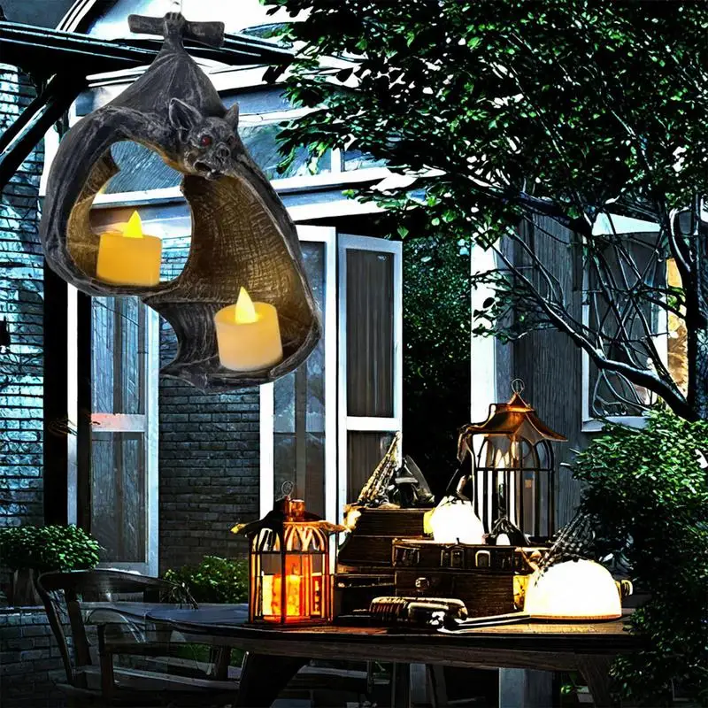 2pcs Bougeoir Mural En Métal Chandelier Chandelier Décoration De Maison 33x18cm Noir Haute