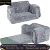 Children's sofa, foldable flip sofa chair with blanket, convertible Lounger playroom pull-out children's sofa 1
