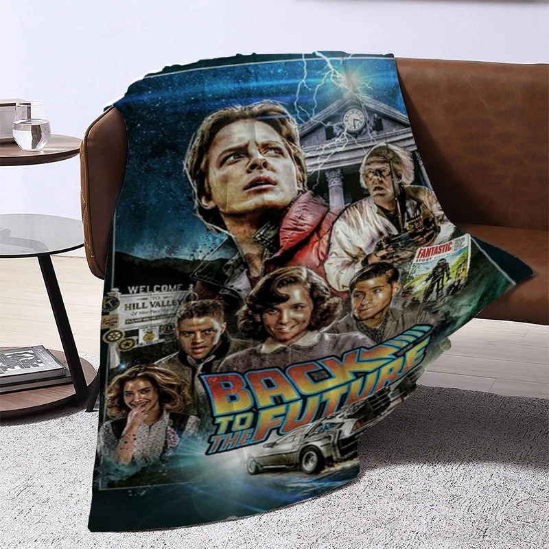 

Baby Blanket Sofa Winter Movie Back To The Future Bed Blankets & Throws Furry Machine Washable Throw Fluffy Soft Fleece Beds Nap