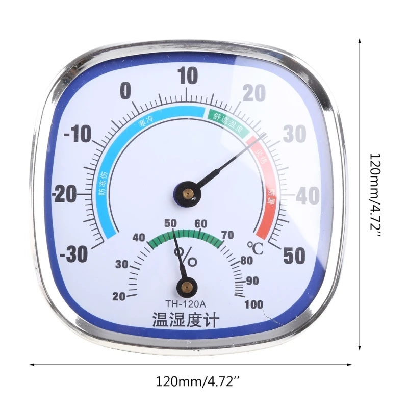 Thermometer and Hygrometer Analog Humidity Gauge Temperature Monitor Indoor  Outdoor Wang Hang & Stand NO BATTERY NEEDED - AliExpress