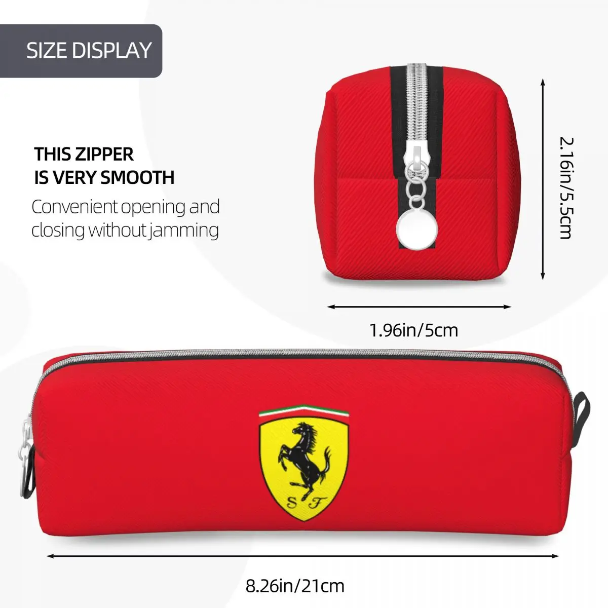SF Team Charles Leclerc Pencil Cases Pencil Case Racing Pencilcases Pen Box For Girls Boys Bag School Supplies Gifts