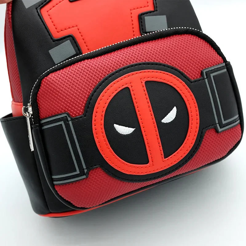 MINISO Disney Loungefly New Deadpool School Bag Avengers Children's Backpack Travel Backpack Men's and Women's School Bag