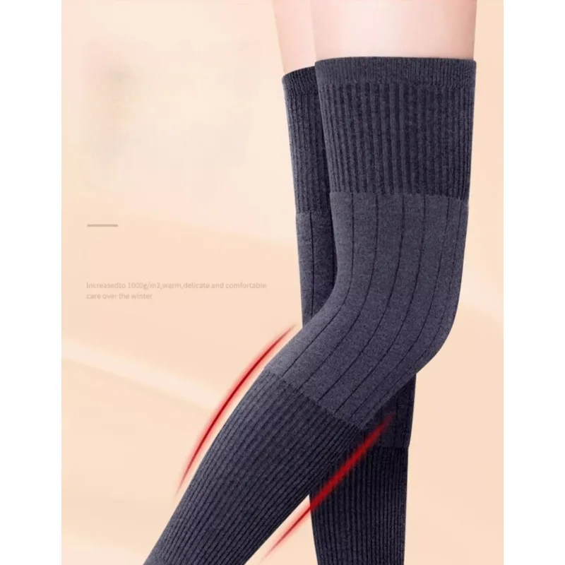 Thickened Fleece Cashmere Knee Warmers For Cold Legs Autumn And Winter Protection For Men And Women