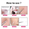 4/5/6pcs Remover Ear Spoon Curette Ear Cleaning Spiral Earpick Easy Ear Cleaner Set Earpick Ears Wax Remover Black Dots Cleaner 6