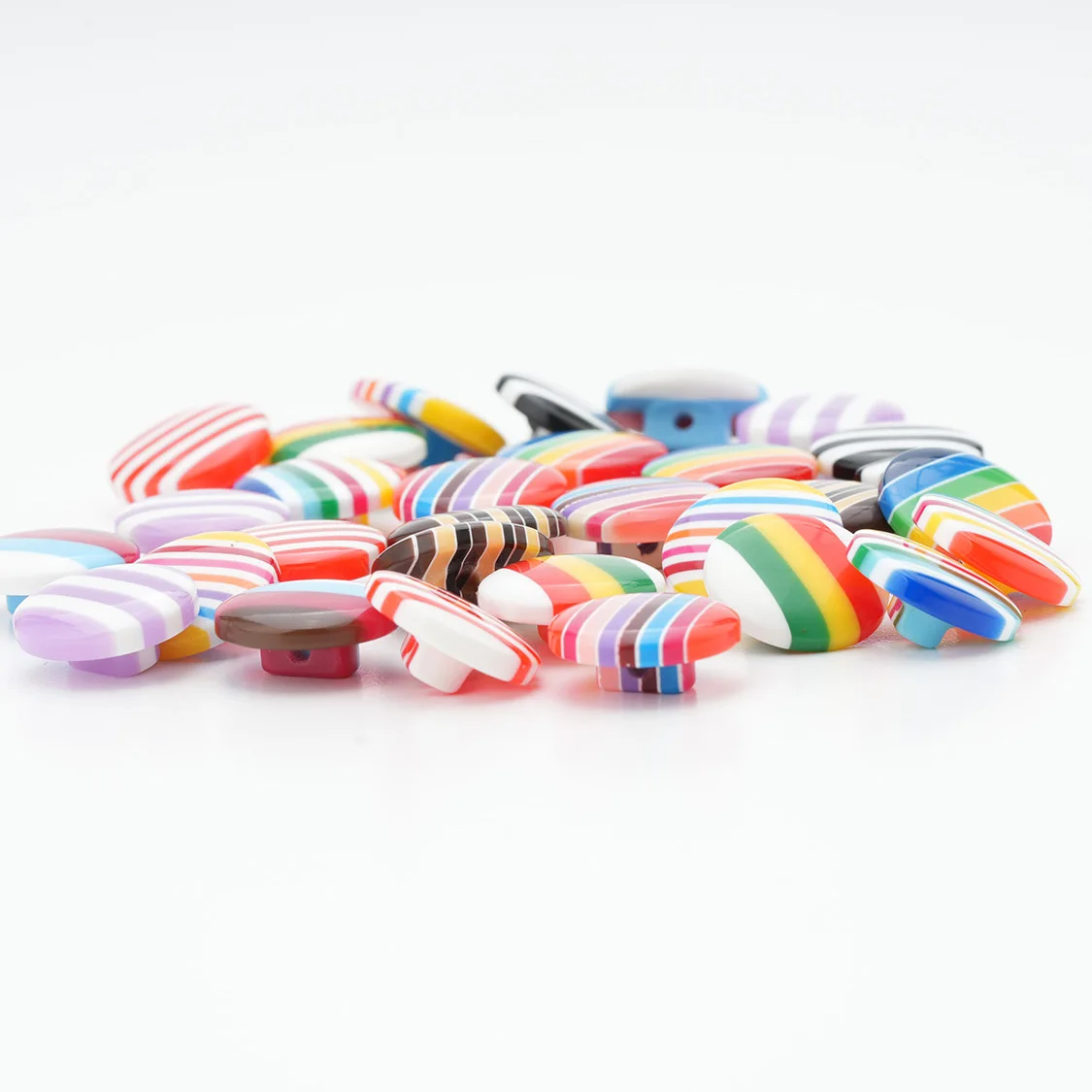 10개 14mm 레진 캔디 컬러 단추(손잡이 포함), 의류용 바느질 단추, 가디건, DIY 공예품, 바느질용 손잡이 단추