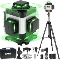 Laser Level, ZPD Laser Level with Tripod, 4 x 360° Self Leveling Laser Level Green Lazer Level 4D Laser Level 360 Self Leveling 1