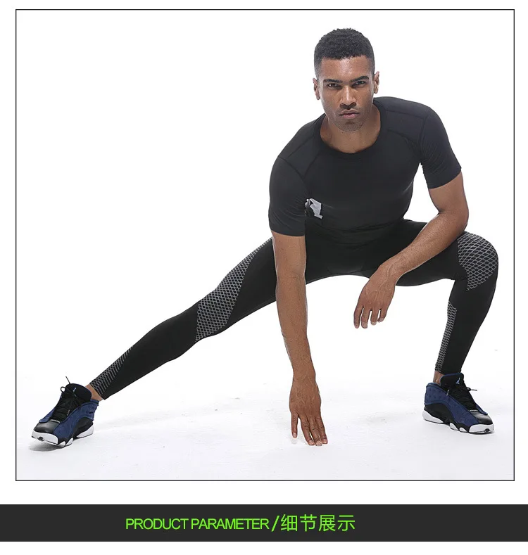 Mens Training Compression Pants Tights Cool Dry Leggings Sports Baselayer Running Tights Athletic Workout Active Shorts