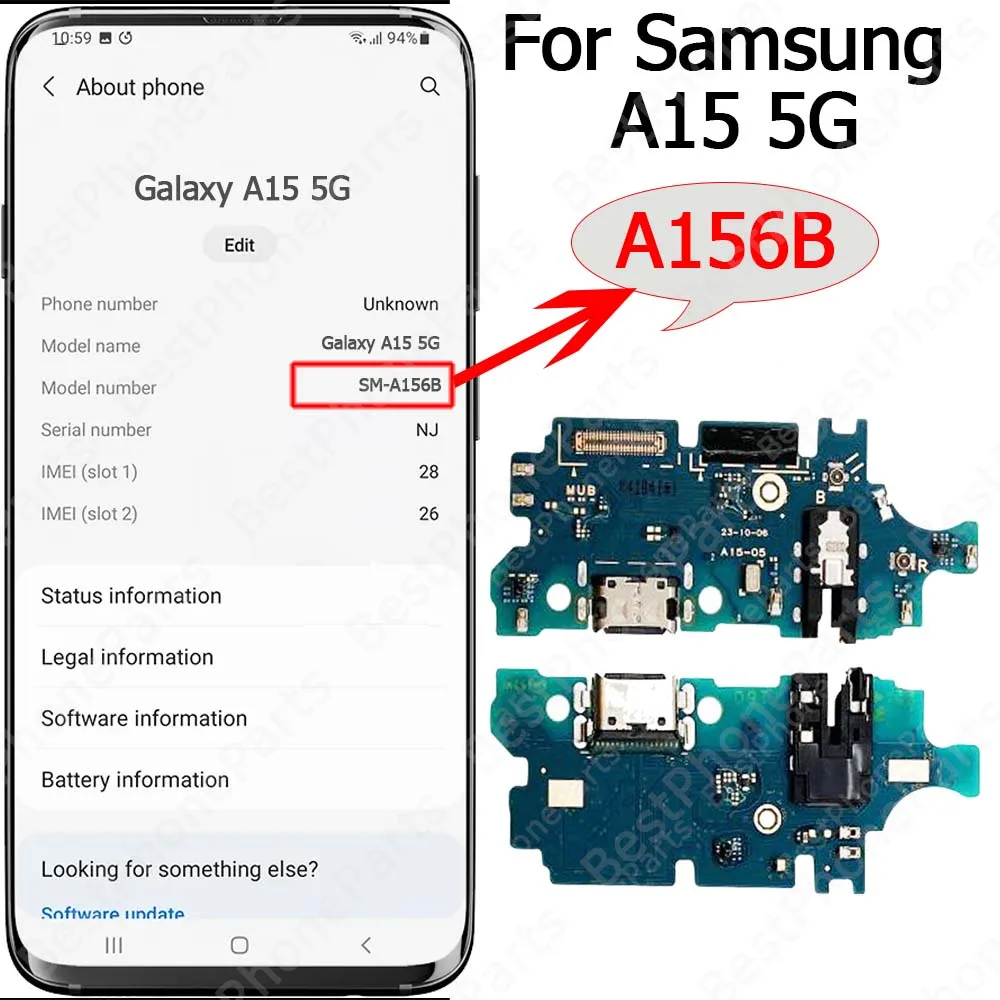 Premium Charging Port Board with USB Connector