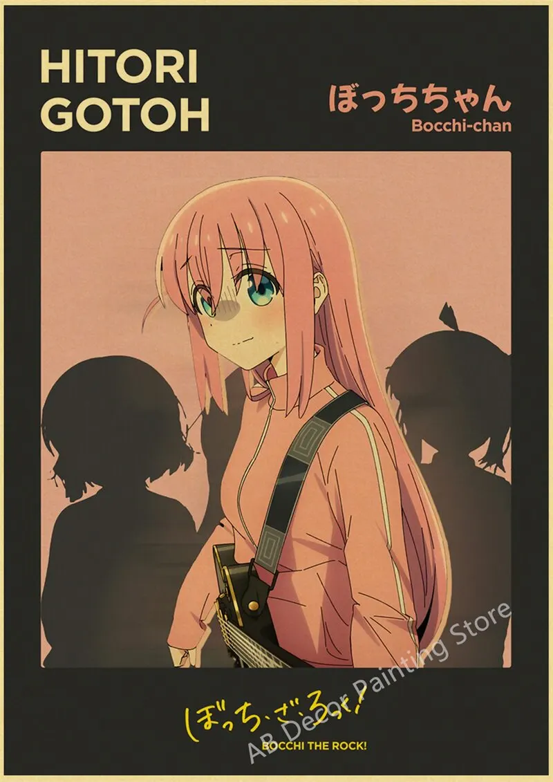 Bocchi The Rock Poster Classic Anime Wall Art with Ikuyo Kita Ryo