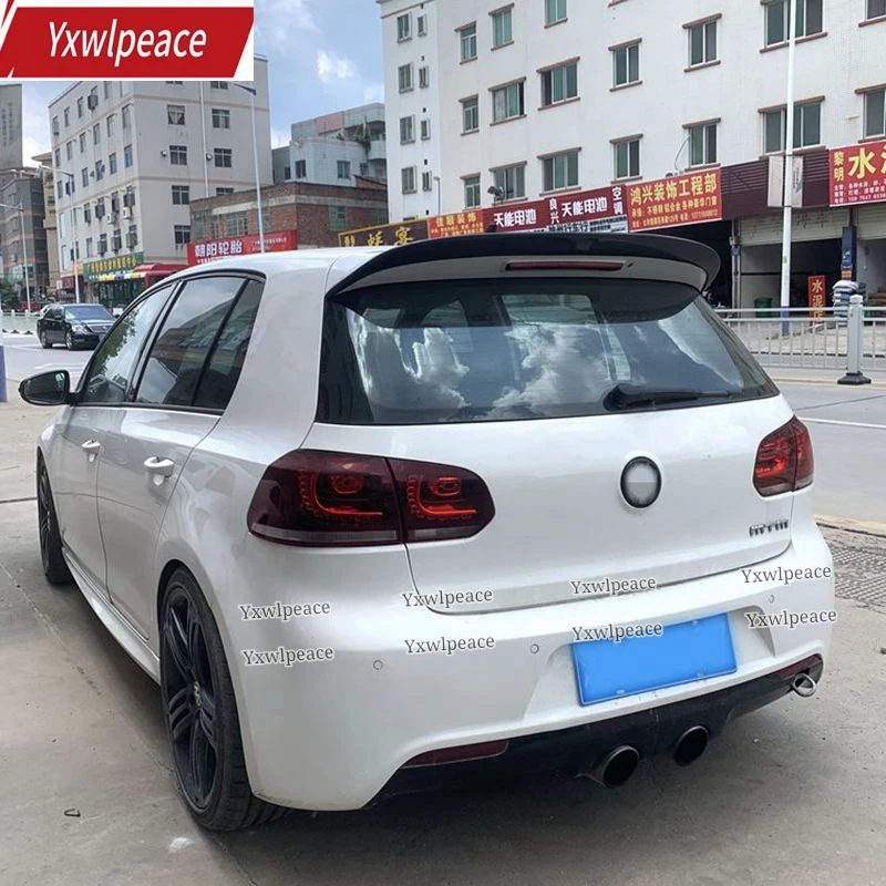 Materiale Abs Per Volkswagen Golf 6 Vi Mk6 Gti R20 2010 2011 2012 2013 R Style Car Rear Roof Spoiler Window Trunk Wing