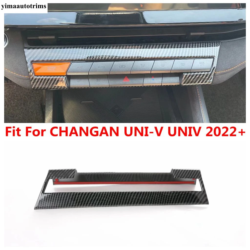 

Center Control Air AC Conditioning Vent Switch Panel Frame Cover Trim Carbon Fiber Accessories For CHANGAN UNI-V UNIV 2022 2023