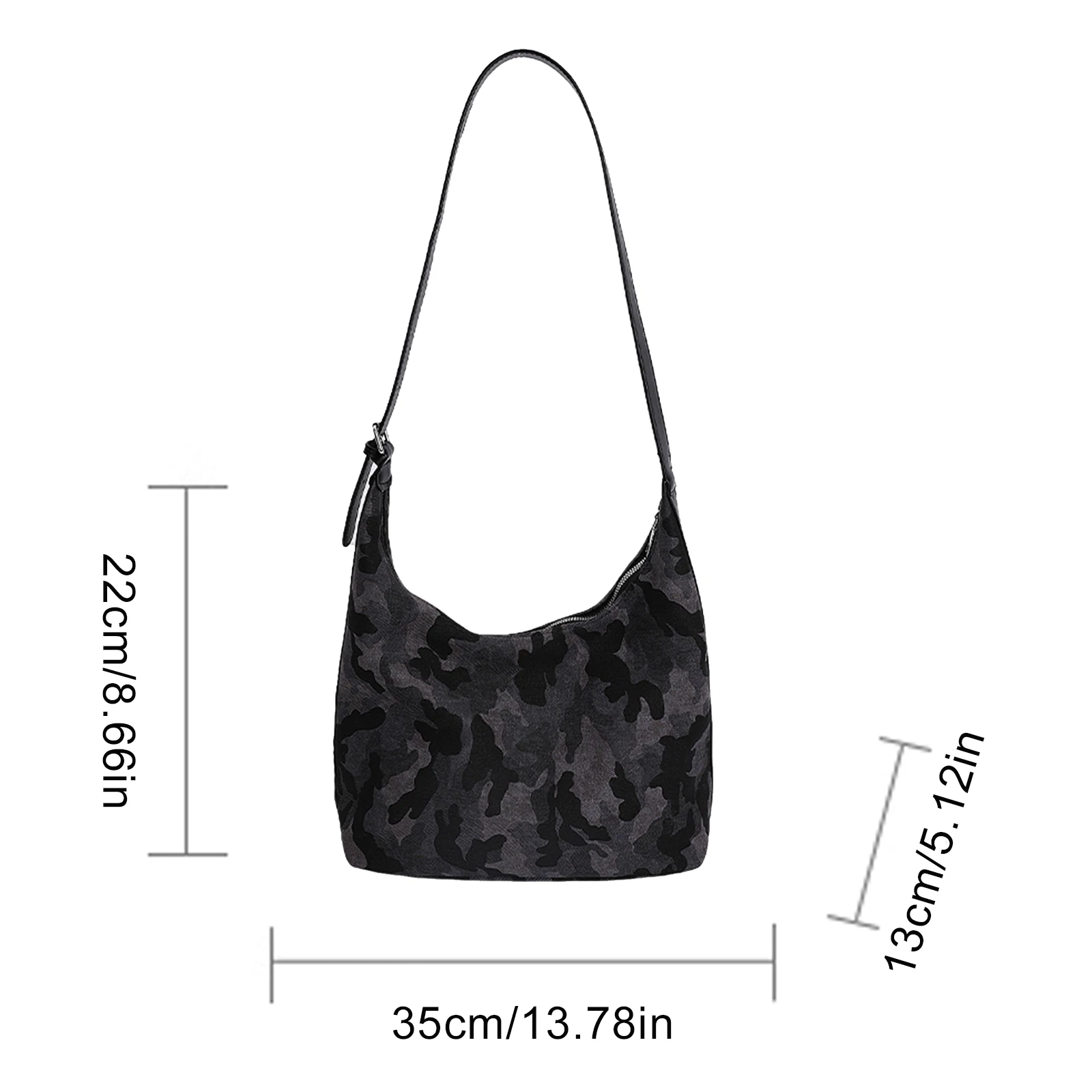 Leopard Print Vintage Hobo Bag Large Capacity Crossbody Bag Travel Satchel for Women Travel Shopping & Daily Use