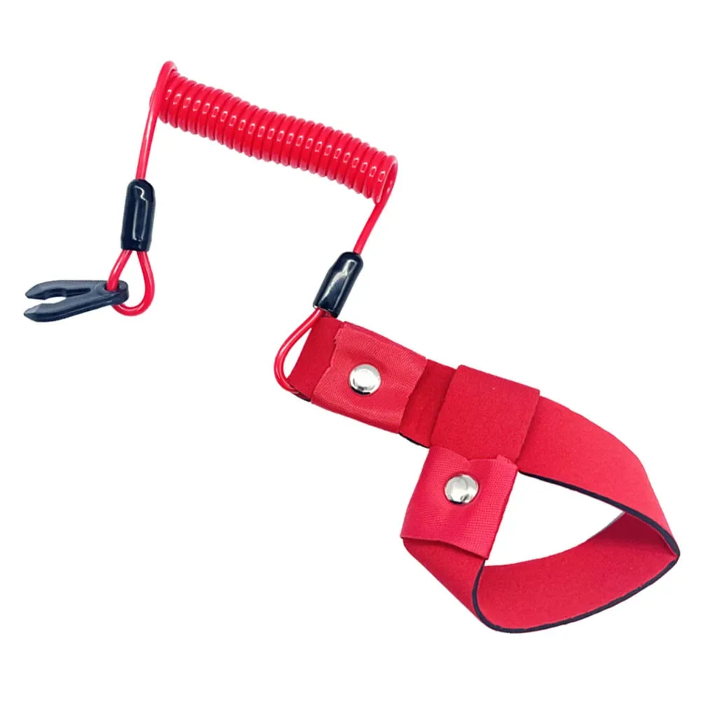 Universal Marine Boat Outboard Engine Motor Lanyard Kill Stop Switch For YAMAHA Jet Ski Key Rope Floating Wrist Lanyard