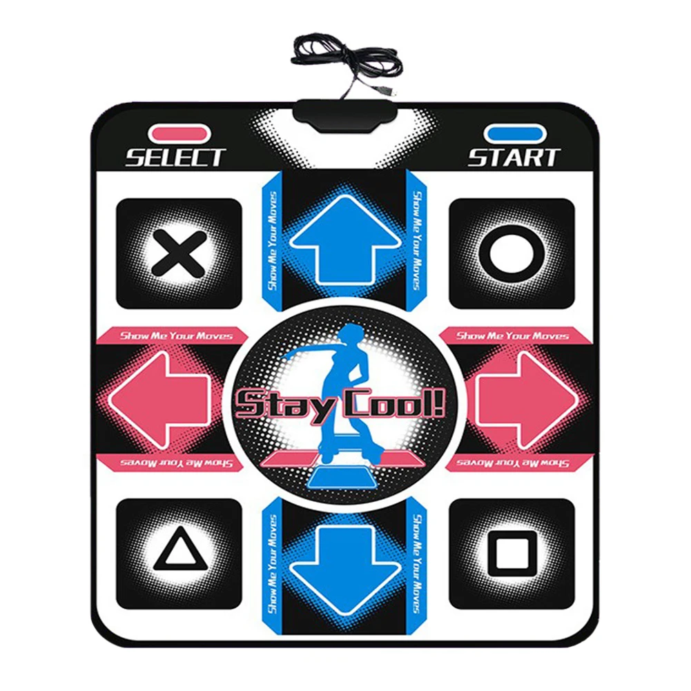 Dance Mats USB PC Non-Slip Foot Print Dancing Step Game Pad HD Dancer Blanket Equipment Revolution