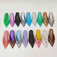 Femmes sandales 2025 printemps Melissa femme Slingback chaussures mode dames talons hauts élégant Med talon bout pointu sans lacet sandale 1