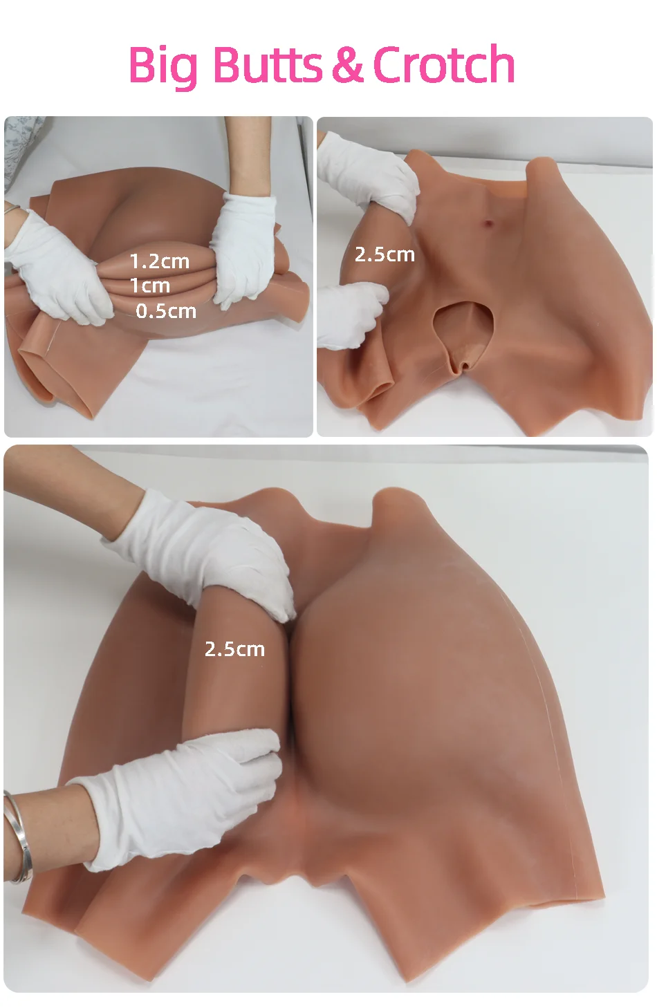 Calça feminina de silicone com abertura na virilha para aumento de glúteos e quadris, modeladora artificial com enchimento, ideal para cosplay de mulheres africanas plus size._voghion.com