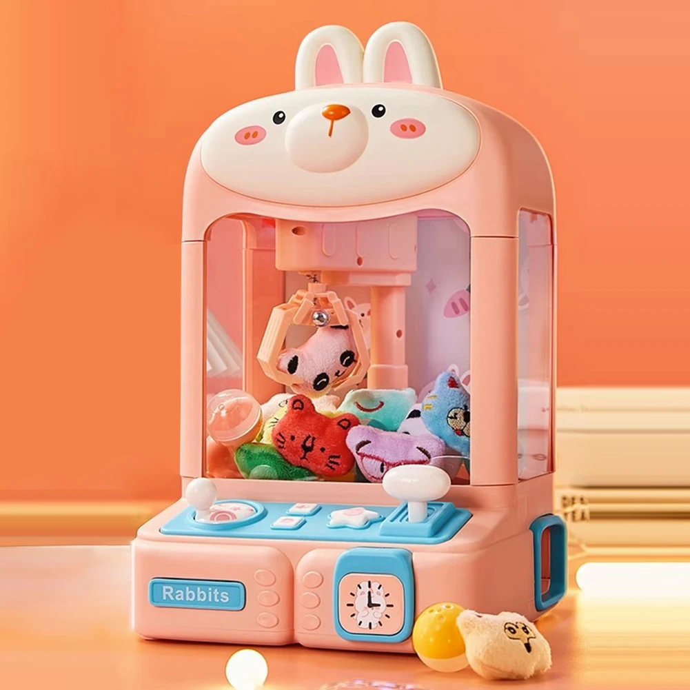 Mini Claw Machine Electronic Arcade Game Indoor Toy Adjustable Sounds and Music Crane Game Toys for Kids 3 Years Old and Up 6