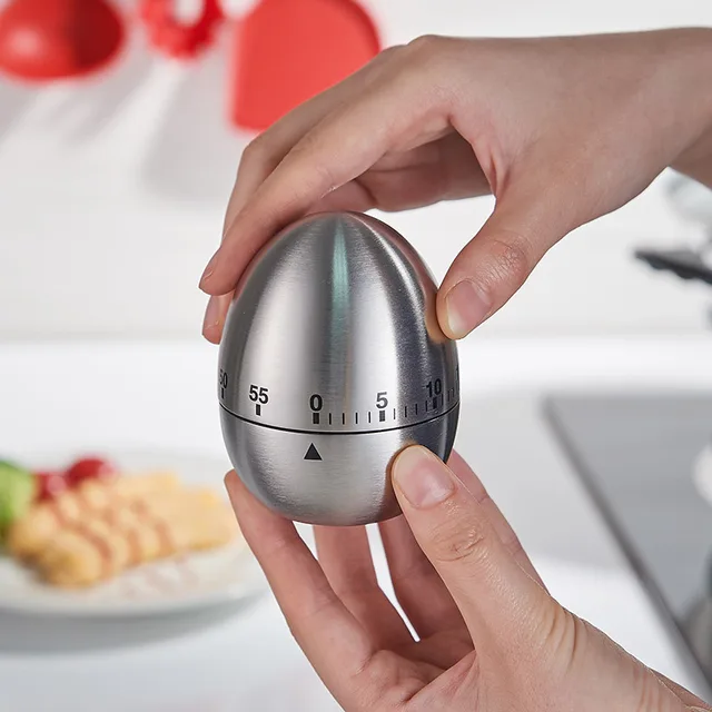 Kitchen Timers for Cooking, Chef Cooking Timer Clock with Loud Alarm,100% Mechanical Desk Timer - No Batteries Required 2
