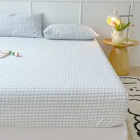 Sheets Sets Household 3pcs with Pillowcase Four Season Universal Protective Korean Fashion Soft Breathable Washable Mattress Ins 3