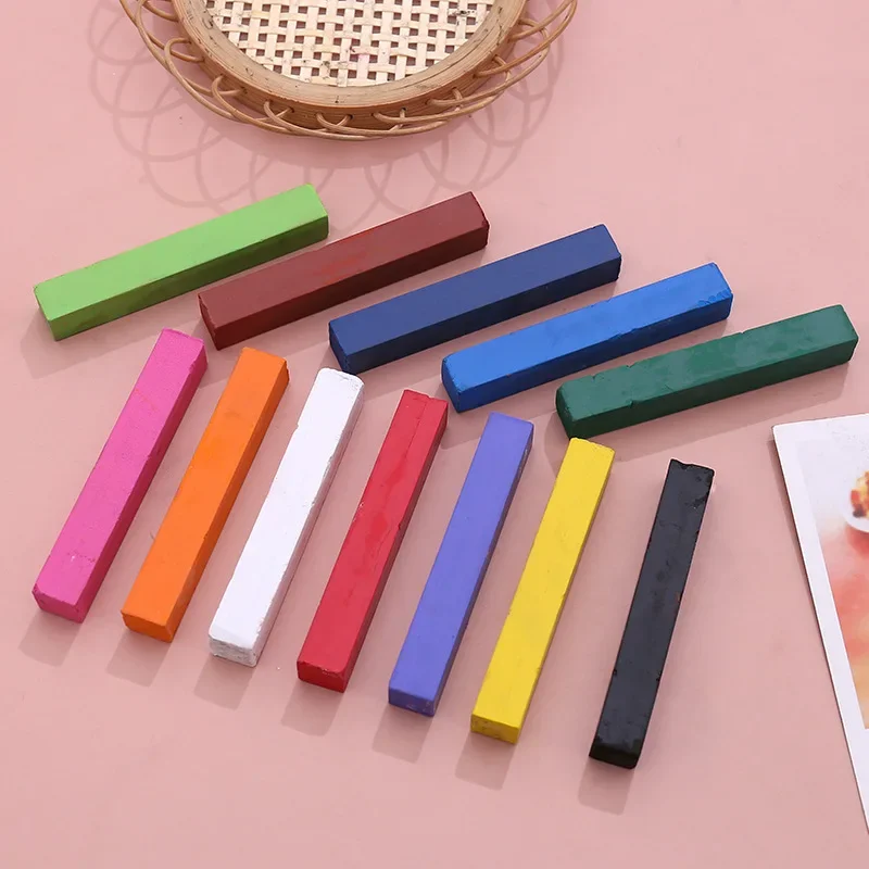 12 Pcs/box Square Sketch Charcoal Stick Compression Drawing Charcoal Chalk Drawing Strips Student Art Painting Supplies