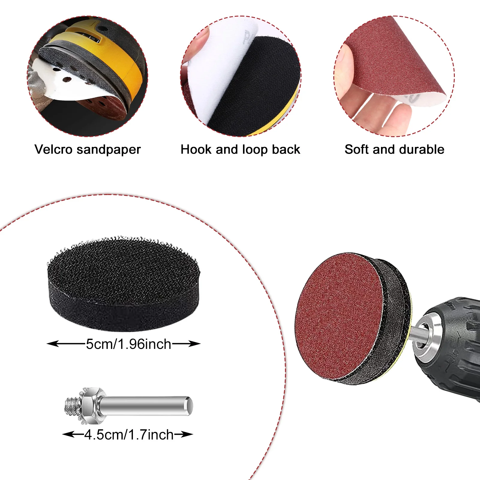 

130pcs Paper Dust-free Sanding Disc Tool For Easy And Efficient Polishing Easy To Sanding Papers