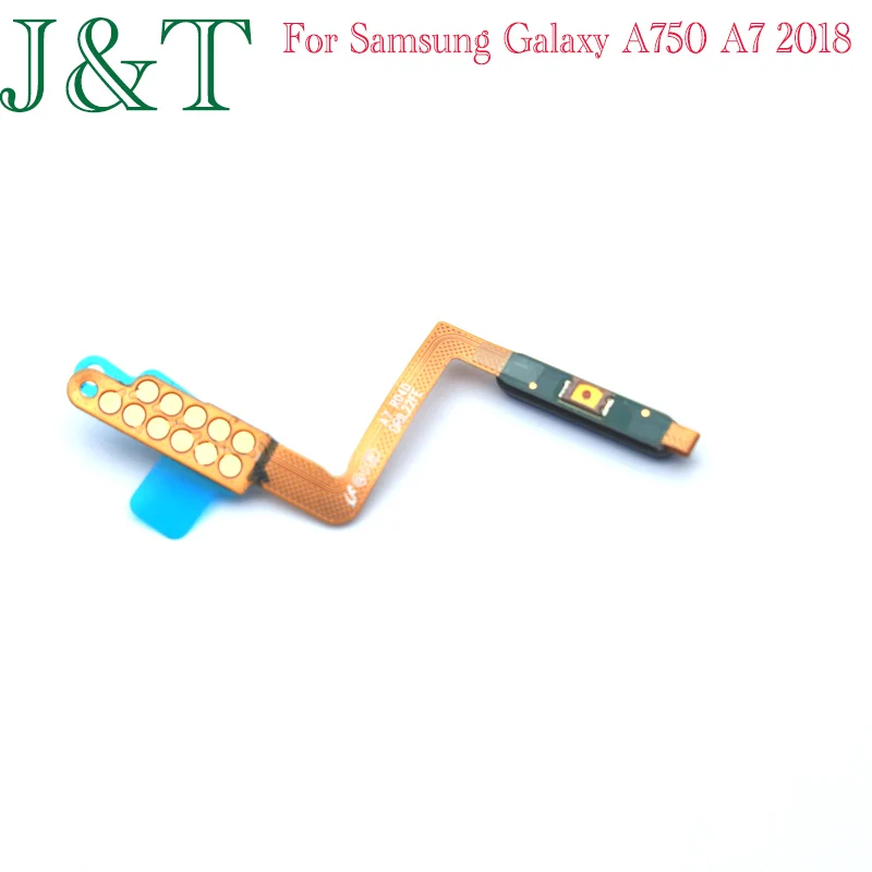 For Samsung Galaxy A750 A7 2018 A750F Fingerprint touch ID sensor Finger Power Switch on Off Side Button Key Flex Cable