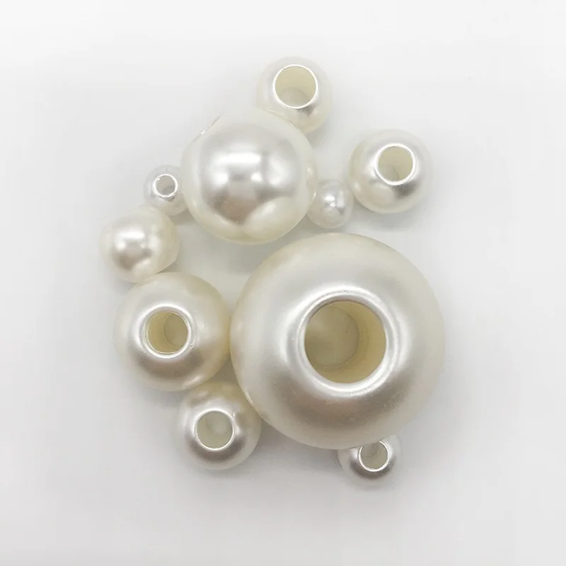 Colorful Beige ABS Imitation Pearl Beads