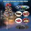 Solar Outdoor Christmas Lights LED Christmas Pathway Lights Multi-Color Outdoor Lighted Christmas Tree Solar Powered Christmas 5