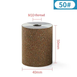 1Pc Cylindrical Diamond Grinding Wheel M10 Thread Polishing Head Abrasive Sanding Wheel 50/100/200 Grit 100 Type Angle Grinder