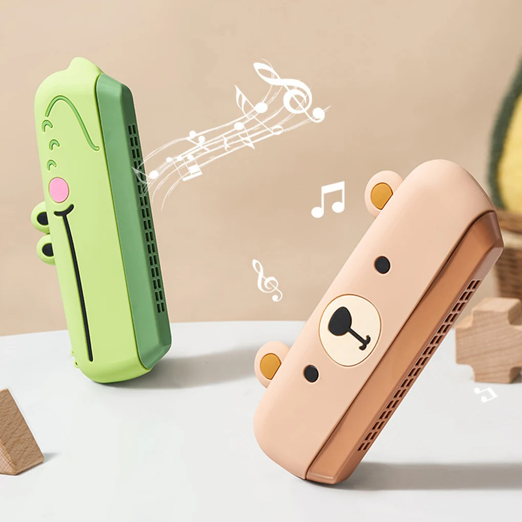 Silica Gel Children Mouth Organ Harmonica Multi-Functional Instrument For Kids Exquisite Gift Safe