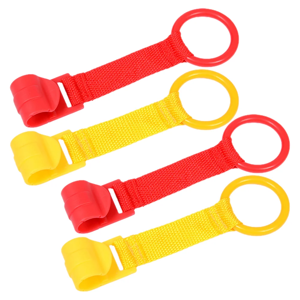 

4 Pcs Playpen Hand Pull Portable Fence Crib Hanging Up Toddler Cloth Stand